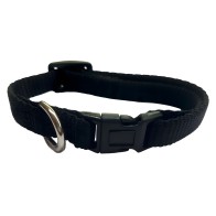 Collar de Nylon de 12mm en Negro de Camon - Accesorio Duradero para Mascotas