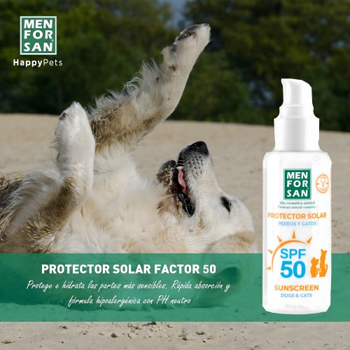 Menforsan Protector Solar Factor 50 - Protección Máxima para Mascotas