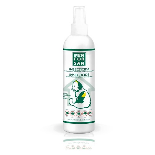 Spray Insecticida para Gatos Menforsan - Tratamiento Eficaz Contra Pulgas y Garrapatas
