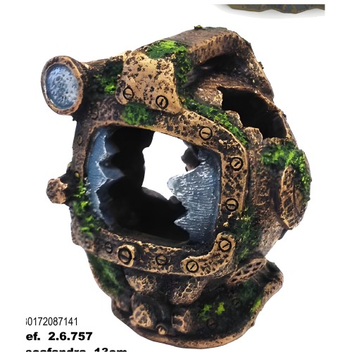 13cm Helmet Aquarium Decoration - Enhance Your Tank