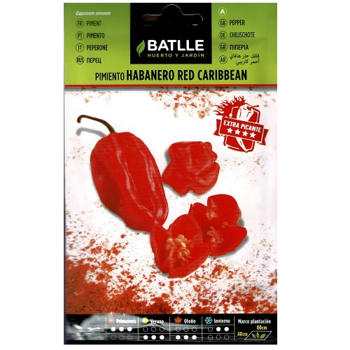 Semillas de Pimiento Picante Habanero Rojo