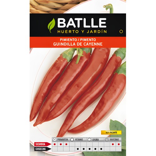 Pimiento Guindilla De Cayenne Rojo - Jardinería Picante