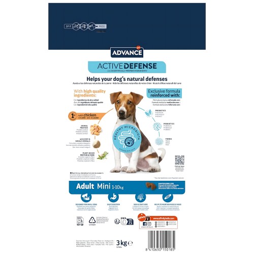 Comida para Perros Advance Mini Adult Chicken - 1.5kg