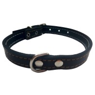 Collar Cuero Negro Laura Mod.53 Mabel
