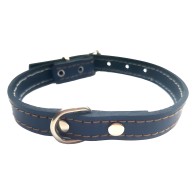 Collar Cuero Negro Laura Mod.53 1.5x35cm - Elegante y Duradero
