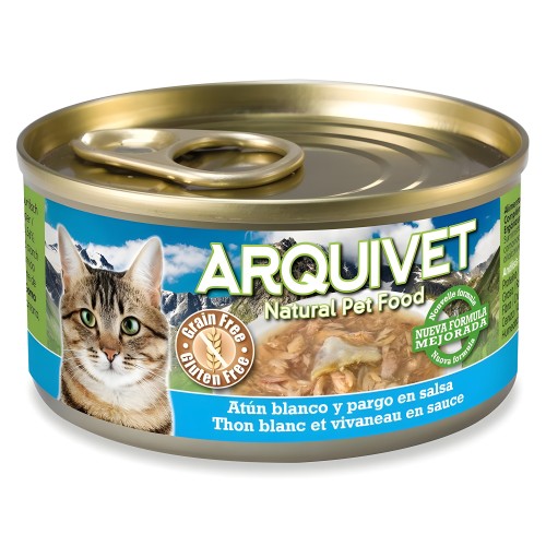 Atún Blanco y Pargo en Salsa 80gr - Comida Gourmet para Gatos