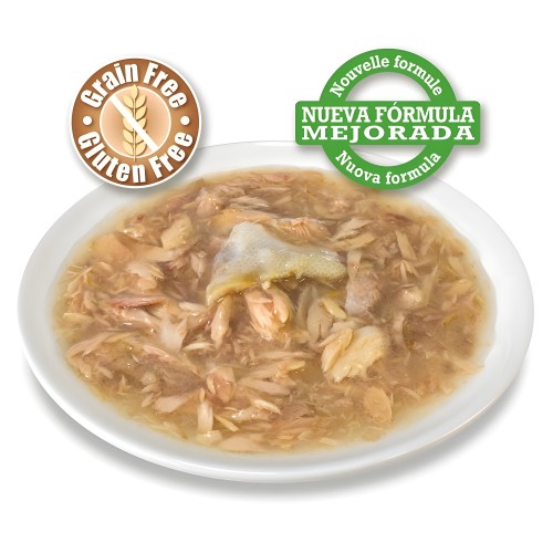 Atún Blanco y Pargo en Salsa 80gr - Comida Gourmet para Gatos