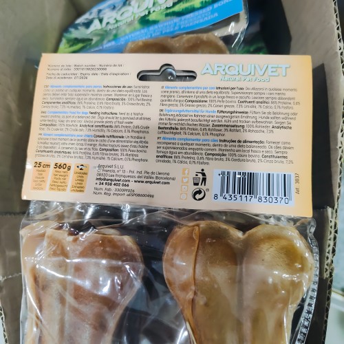 Hueso Prensado Arquivet 25cm - Snacks Saludables para Perros