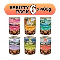 Arquivet Variety Pack - 6 Units x 400 G - Meatballs for Dogs