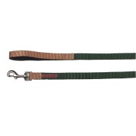 X-trm Double Premium Leash Green - Beige 120cm - Stylish and Durable