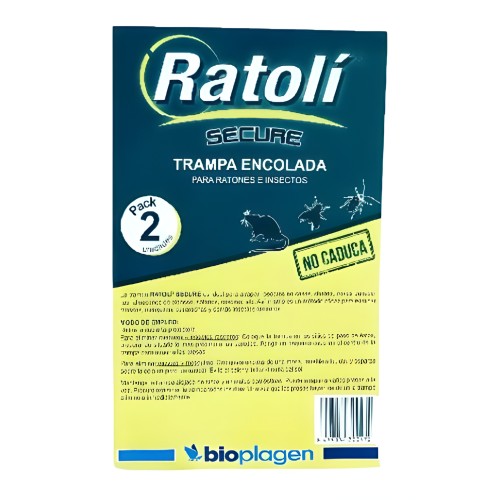 Raticida Ratoli Trampa Encolada 2 Uds. - Control Seguro de Roedores