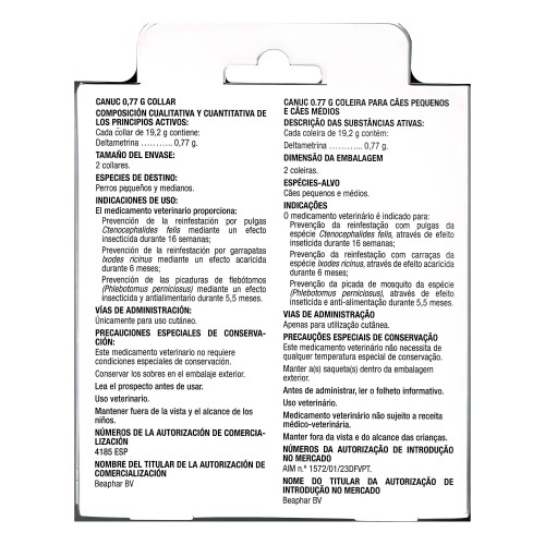 Canuc Collar Deltametrina para Perros