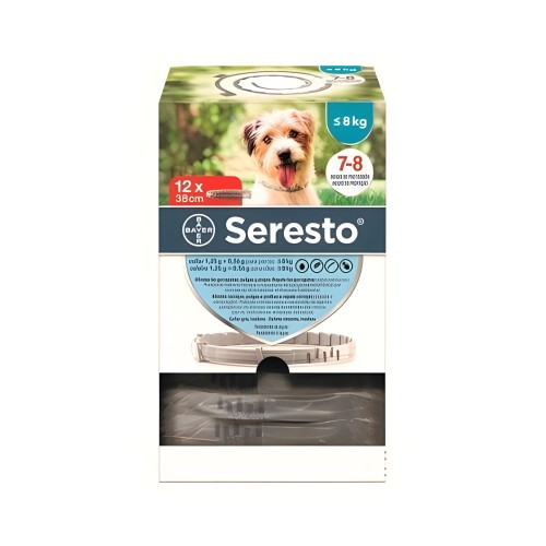 Collar Clínico Seresto para Perros Pequeños - Hasta 8kg