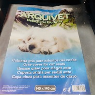 Car Seat Cover 145x140cm Grey