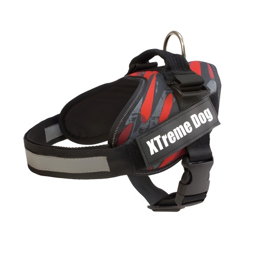 Xtreme Red Camo Dog Harness XXL - Stylish and Comfortable