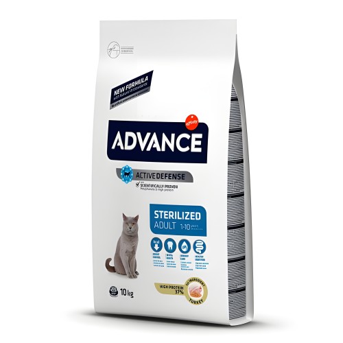 Advance Cat Sterilized Pavo 10 Kg - Soporte Nutricional para Gatos Esterilizados