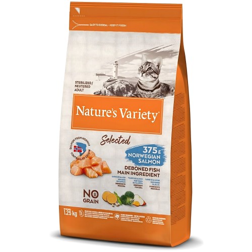 Natures Variety Cat Selected Salmon Esterilizado 3 Kg - Comida Premium para Gatos