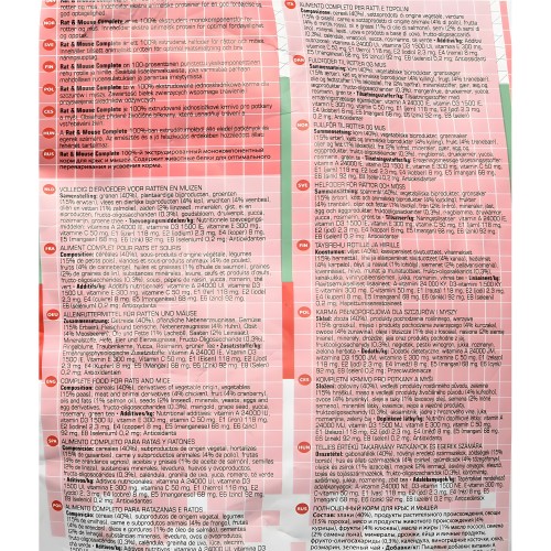 Alimento Completo para Ratas y Ratones - Versele-Laga