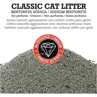 Arquivet Natural Bentonite Cat Litter with Activated Carbon 10 Kg - Superior Odor Control