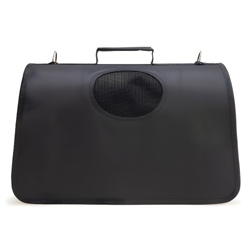 Transportin Negro 43x24x26cm - Elegante y Cómodo