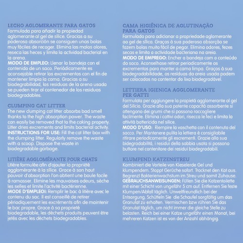 Arena Aglomerante Silica Crystal 3.8L de Arquivet