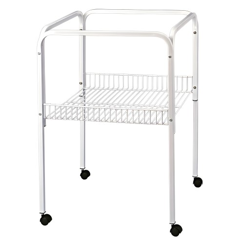 Ancona White Bird Cage Stand