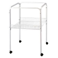 Ancona White Bird Cage Stand