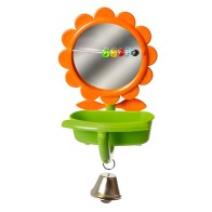 Bird Mirror with Feeder and Bell