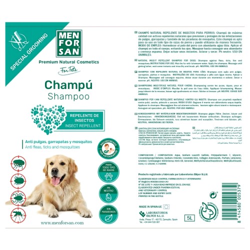 Champú Menforsan Repelente C/ Citronela 5 Litros