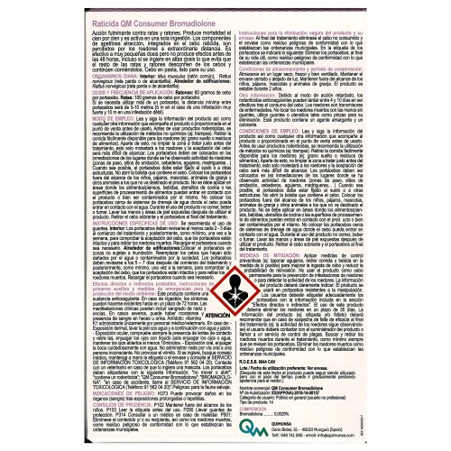 QM Bromadiolone Fresh Bait 150g - Rodent Control