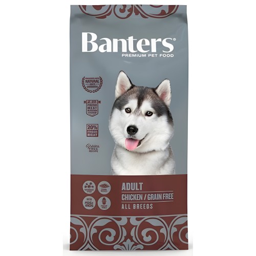 Banters Dog Adult Grain Free 3 Kg. - Comida Saludable para Perros