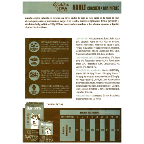 Banters Grain-Free Adult Dog Food - Healthy Nutrition