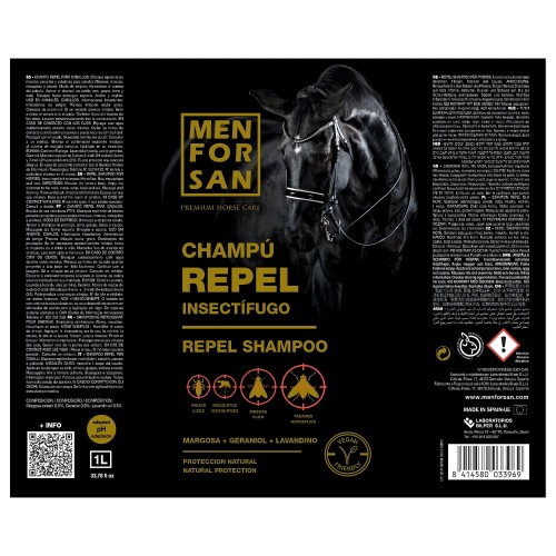 Menforsan Insect Repellent Shampoo 1L for Horses