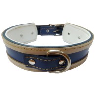 Collar Galgo Azul Borde Natural 45x4cm