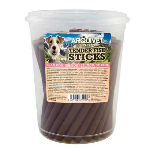 Barritas de Salmón Arquivet para Perros 500g