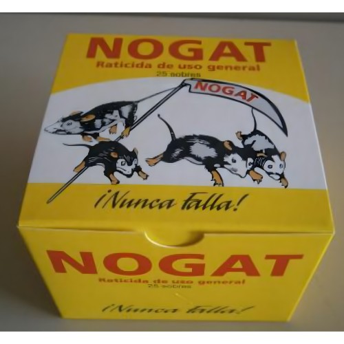 Raticida Nogat 15 Sobres x 10 Gr
