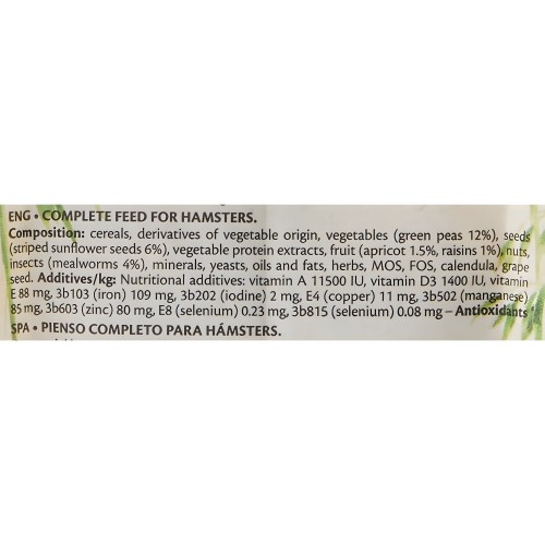 Hamster Nature 700gr Versele-Laga - Mezcla Nutricional para Hámsters