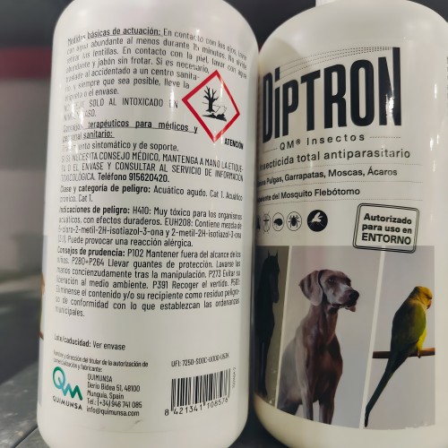 Diptron Qm Insectos Caballo/perro Insecticida 1lt. - Control Efectivo de Plagas