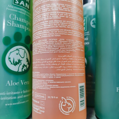 Champú Aceite de Visón Menforsan 1 Lt - Cuidado Premium para Pelajes