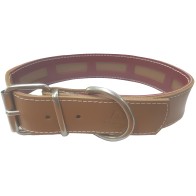 Collar Cuero Mabel Natural 45x3cm