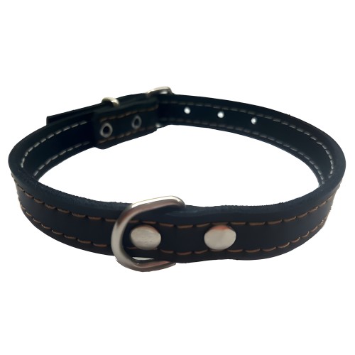 Mabel Blue Leather Collar Laura Mod.53 1.5x35cm - Fashionable Pet Accessory