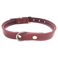 Mabel Blue Leather Collar Laura Mod.53 1.5x35cm - Fashionable Pet Accessory