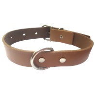 Natural Leather Collar Laura 1.5x35cm