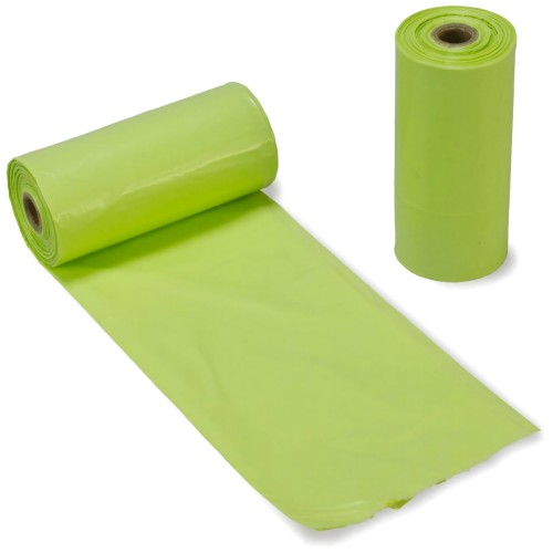 Bolsas Biocompostables para Excrementos de Perro - 8 Rollos x 15 Bolsas - Ecológicas