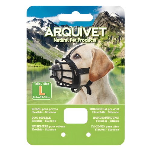 Flexible Silicone Muzzle L 8x26x39-51cm