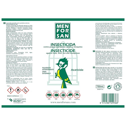 Menforsan Insecticida para Aves 750ml - Control Efectivo de Plagas