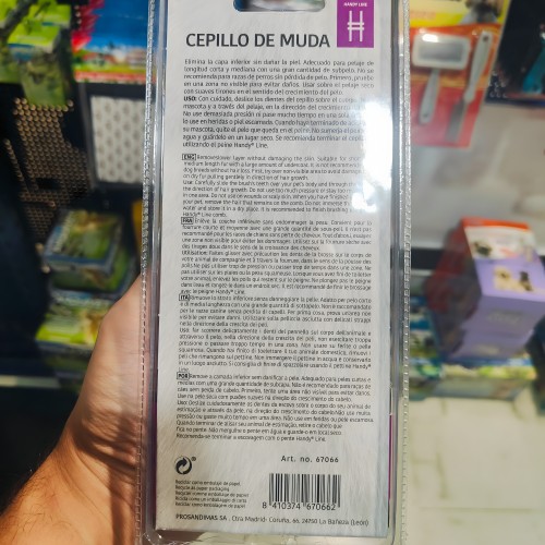 Cepillo de Muda Handy Line Talla S - Perfecto para Mascotas Pequeñas
