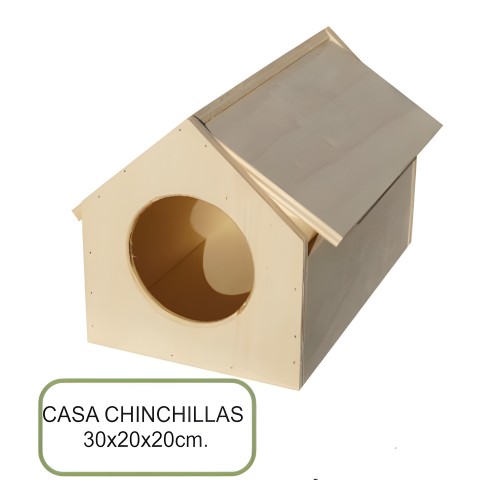 Casa Para Chinchillas - Hábitat Acogedor para Pequeñas Mascotas