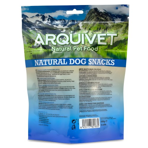 Aros Masticables Con Pollo 2 Uds./200g