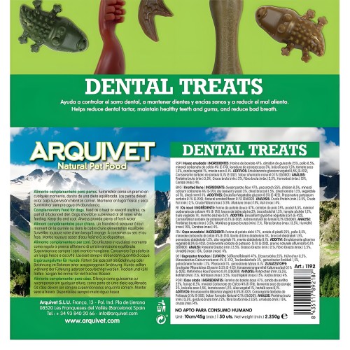 Dental Treats Hueso Anudado 10 cm/45 g de Arquivet